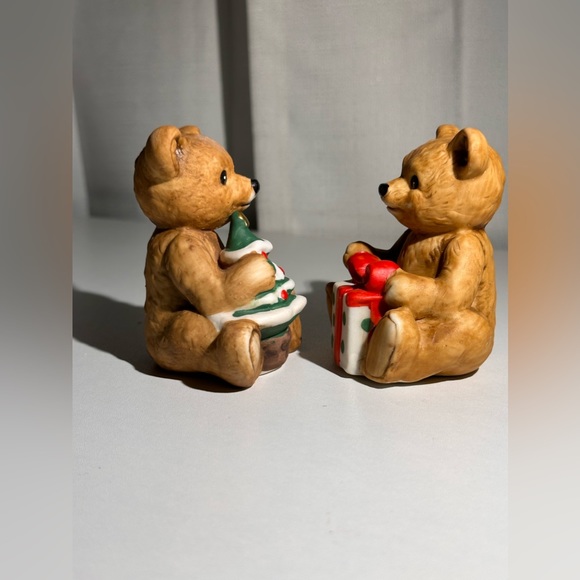 Vintage Homeco Christmas Teddy Bears Set of 2 - Picture 5 of 10